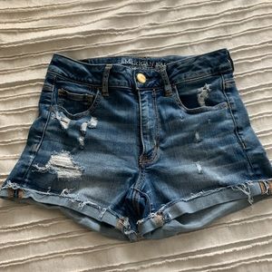 American eagle high waisted shorts.